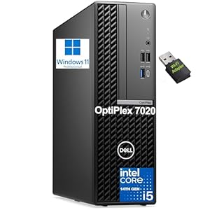 Dell OptiPlex 7020 SFF 7000 Business Small Desktop Computer, 14th Gen Intel 14-Core i5-14500 vPro (Beat i7-13700), 16GB DDR5 RAM, 512GB PCIe SSD, WiFi Adapter, RJ-45, HDMI, DisplayPort, Windows 11 Pro