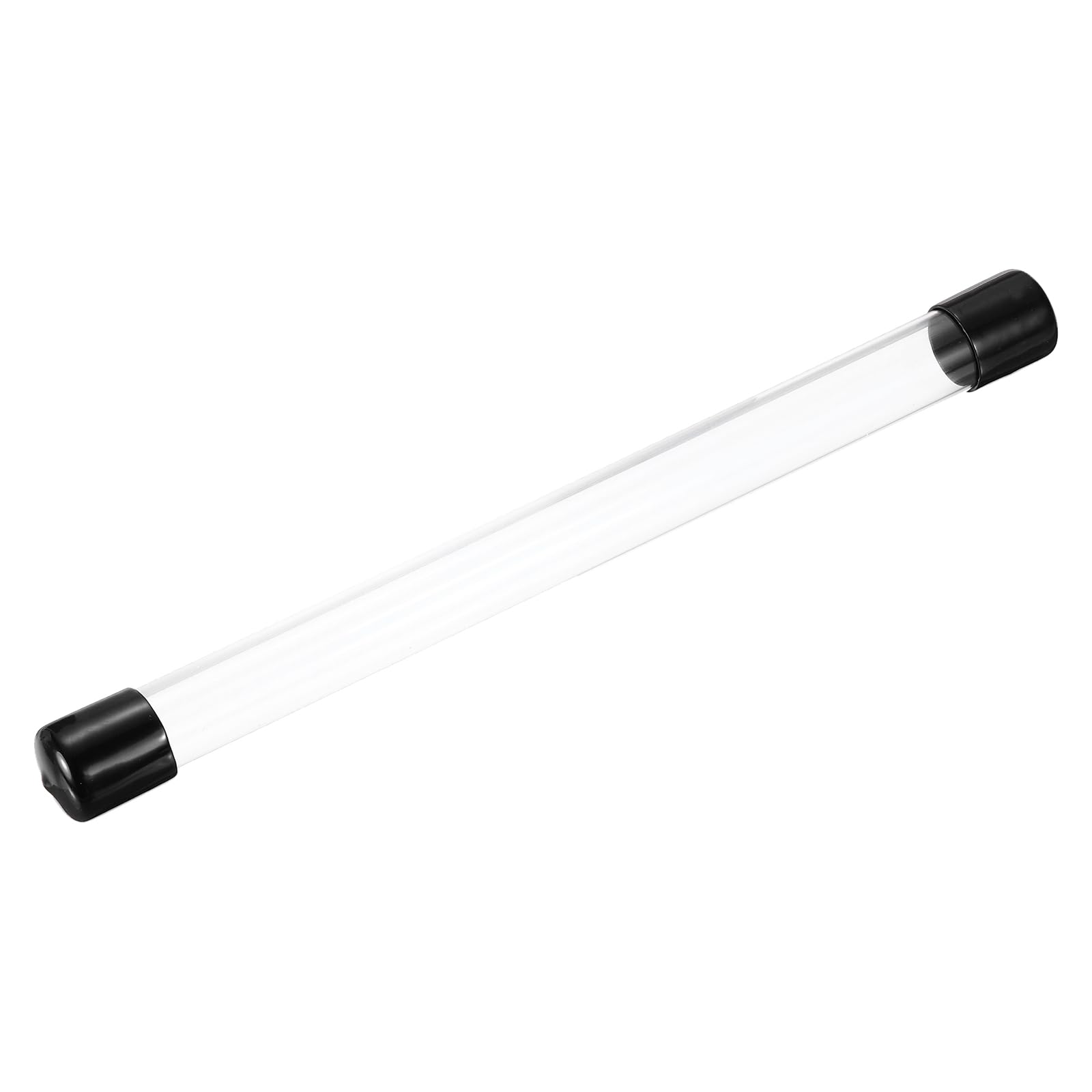 MECCANIXITY Clear Storage Tube 22x24mm Small Plastic Round Tubing with Caps Rigid Bottle Container 300mm/12 Inch for Item Stored