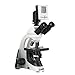 Laxco LMC-BF117-02T1 LMC Series 1000 Trinocular Brightfield Compound Microscope, 4X/10X/40X/100X Oil Achro Objectives, 110V/220V