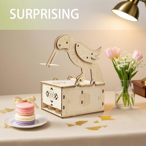 3D Wooden Puzzles for Adults,Wooden Toothpick for Child and Adult,Model Building Kit,Educational Brain Teaser,Unique Gift for Kids and Friends on Birthday and Christmas Day