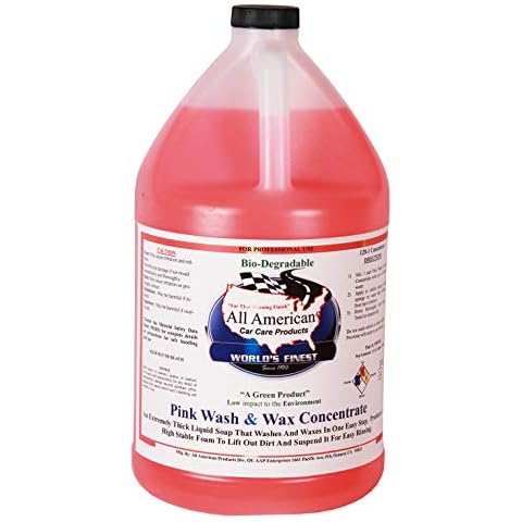 All American Car Care Products Pink Wash & Wax Concentrate (1 Gallon) Cover