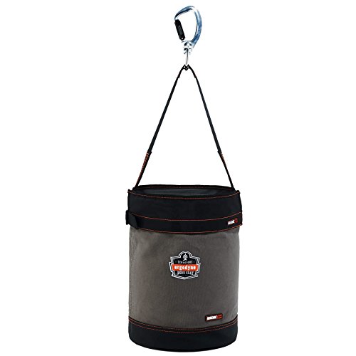 Ergodyne Arsenal 5940T Large Canvas Tool Bucket with Cover, Gray