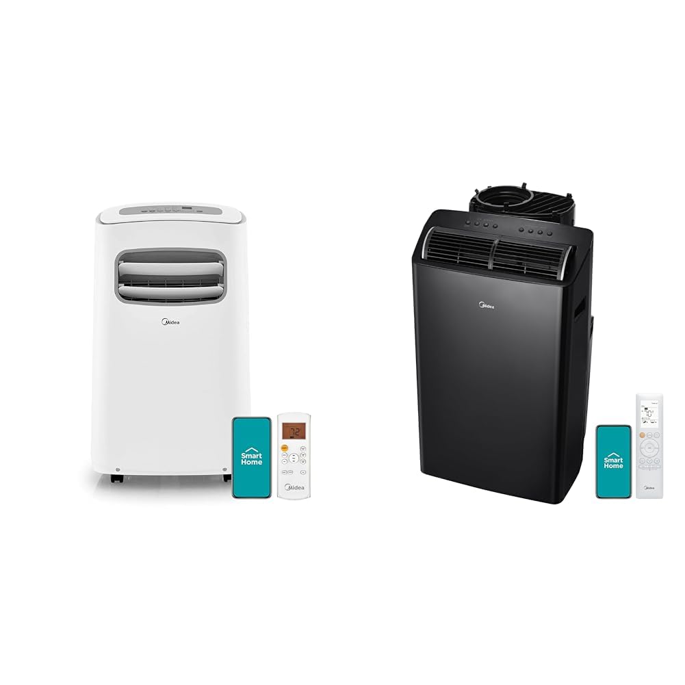 Midea 10K BTU Portable AC 12K BTU Dual Hose Portable AC Bundle with Remote Control