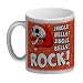 speecheese Jingle Bells Rock Weihnachten Glitzer-Kaffeebecher mit Totenkopf