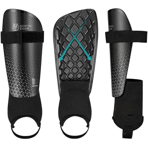 Northdeer Football Shin Guards with Ankle Protection Cover
