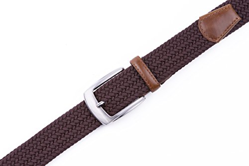 Image of Fabio Valenti Canvas Elastic Fabric Woven Stretch Braided Belts for Men Women Junior with Multicolored /Full Sizes
