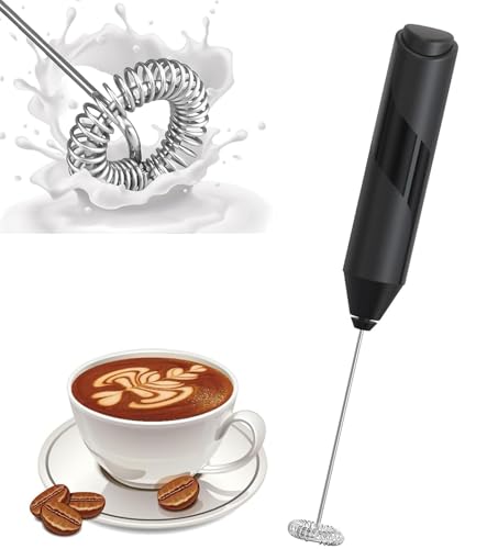 バッテリー式 ミルク泡立て器 ハンドヘルド式 超軽量 静音 ミニ電動ミキサー コーヒー ミルク 抹茶 ラテ用 ドリンクミキサー