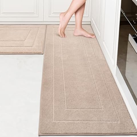 PURRUGS Kitchen Rug Set Cover