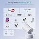 Polocsh Beamer, Mini Beamer mit Akku, WiFi und Bluetooth 1080P Outdoor Beamer 4K Support, Electric Fokus & Auto Trapezkorrektur und 270° Drehung, Android 11.0 Heimkino Smart Beamer mit HDMI