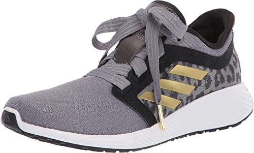 adidas Women's Edge Lux 3 Running Shoe, Grey/Gold Metallic/White, 7