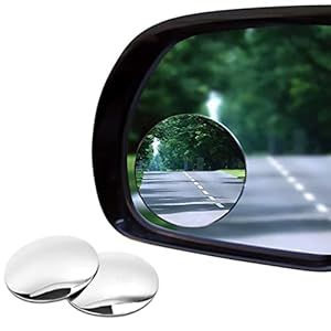 Blind Spot Car Mirror 2 Pack-2 Inch Round Rear View Convex Mirrors for Cars/SUVs/Motorcycles/Trucks/...