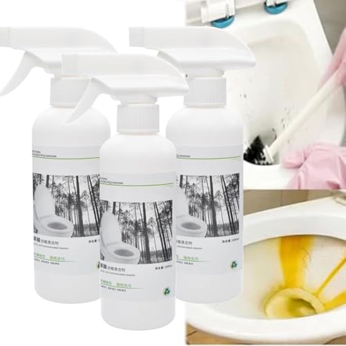 Limpiador con ácido oxálico, eliminador de líquenes, algas y musgo, limpiador multiusos for inodoros, quitamanchas de alta eficacia, limpiador multiusos for suelos de baño y encimeras de azulejos.(3pc