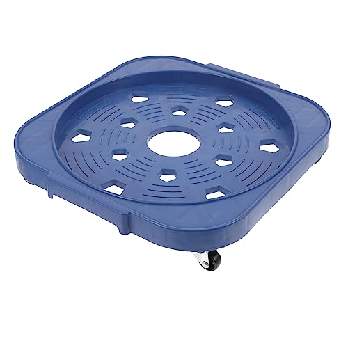 Sosoport Base Móvil para Tanque de Gas con Ruedas Resistentes Soporte Plástico para Almacenamiento Móvil Azul con Ruedas Giratorias para Tanque Estacionario y Refrigeradores