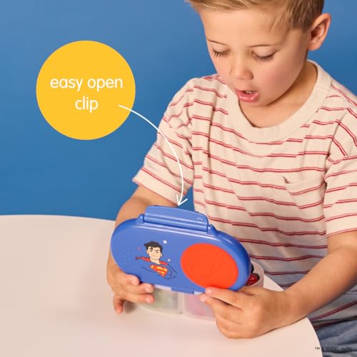 Image of b.box Superman Snack Box, Snack Containers for Kids, Kids Lunch Box