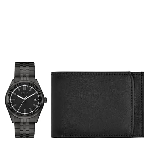 Montre noire à trois aiguilles pour homme stylé du bureau aux sorties