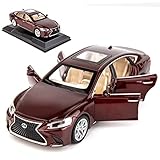 BDTCTK 1/32 Compatible for Lexus Ls500h Model Car, Zinc Alloy Pull Back Toy car with Sound and Light for Kids Boy Girl Gift(Brown)