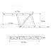 COLIBROX 1pair Top Coffee Table Furniture Mechanism Lift Up Hardware Fitting Spring Hinge