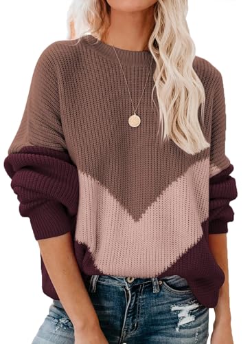Pullover Damen Herbst Winter Elegant Strickpullover Oversize Langarm Pulli Sweatshirt Oberteile Women's Jumpers