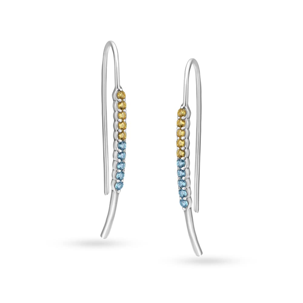 See full amazon price history chart for Mia by Tanishq 925 Silver Sophisticated Hoop Earrings With Aquamarine And Citrine For Women Mia by Tanishq 925 Silver Sophisticated Hoop Earrings With Aquamarine And Citrine For Women (B0B93JKCPD) Amazon Price History, Amazon Price Tracker