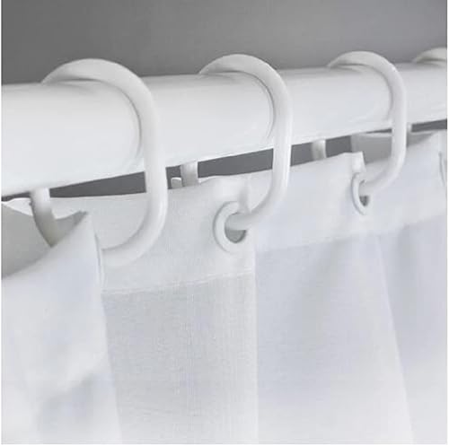 Miniatura 3 de Cortina de ducha de flores burdeos con estampado floral para bañera, baño, juego de decoración de flores florecientes con 12 ganchos, tela de