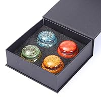 Kleine Urne für menschliche Asche, 5 cm, handgearbeitete Urne fasst ca. 20 cm3 Asche (Satz von 4)