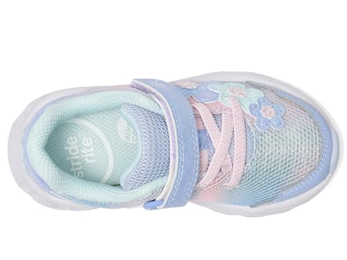 Stride Rite Kids Sr Lighted Glimmer 2.0 (Toddler) Sneaker, Blue, 7 US Unisex2