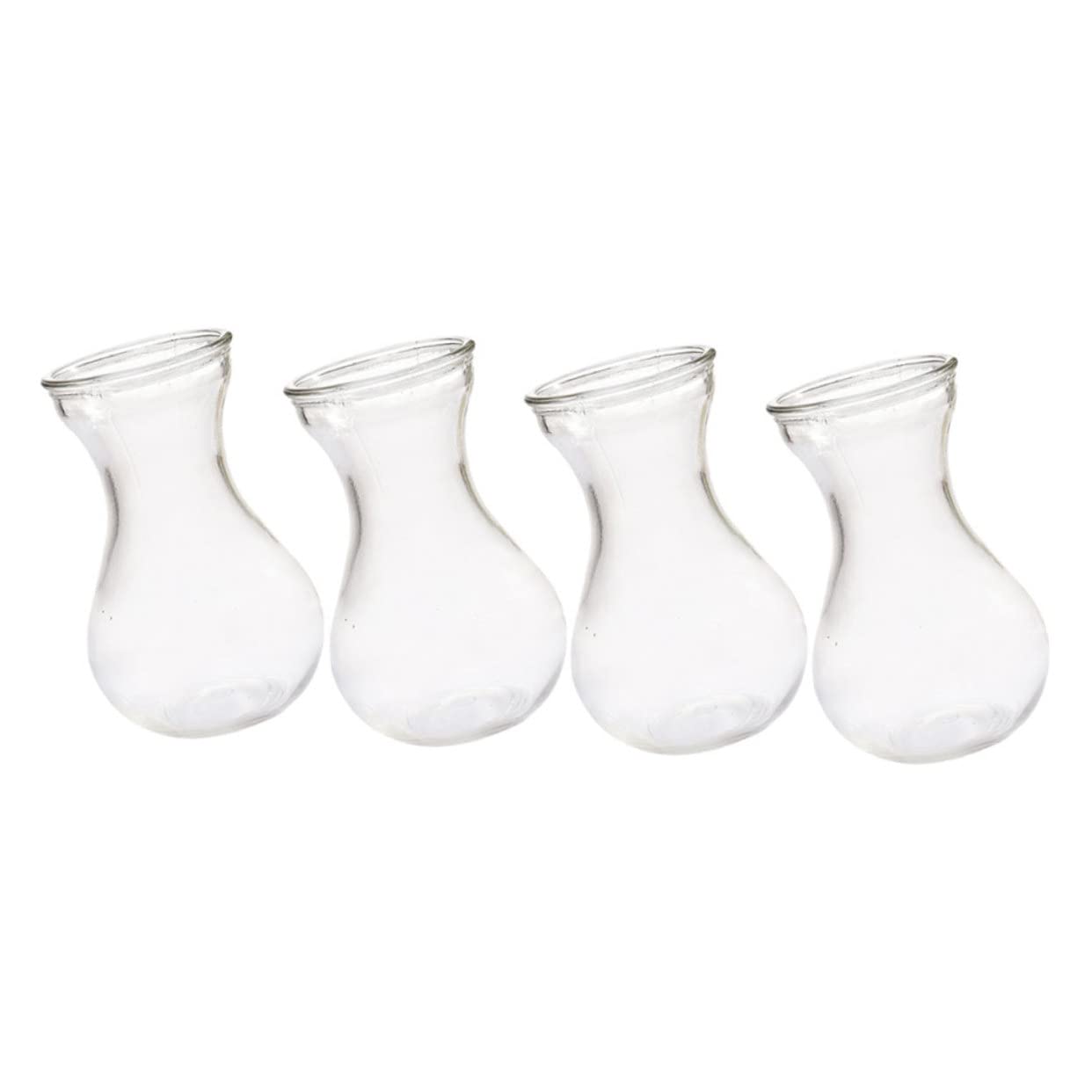 Artibetter 4 Pièces Vase en Jacinthe Décorations en Cristal pour La Maison Décor Rétro Miniture Décoration Vase Hydroponique Vases À Fleurs en Jacinthe Petits Vases À Fleurs en Verre