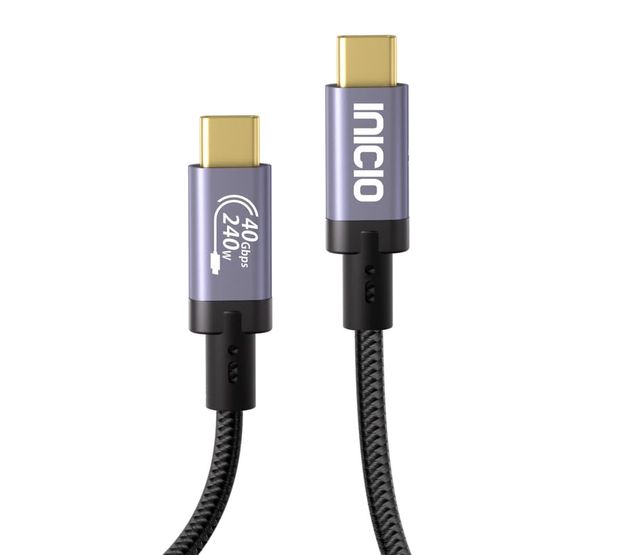 INICIO USB 4 For Thunderbolt Cable 1.2m [ 8K@60Hz 240W PD Charging 40Gbps Data ] USB-C 3.2 3.1 For Thunderbolt 3/4 Docks eGPU Type C Monitor MacBook Pro Air M3 M2 iPad iPhone 15 XPS Spectre etc (B09J2FJP92) Amazon Price History, Amazon Price Tracker