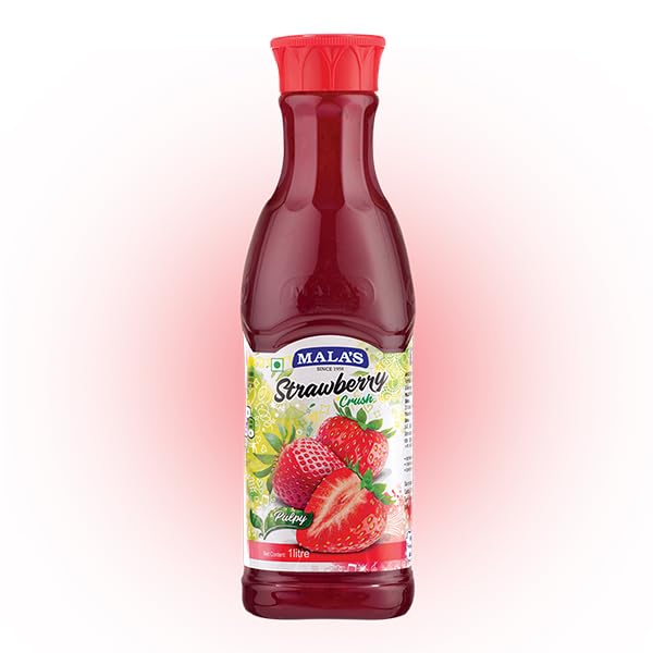 Image of MALAS Strawberry Crush Thick Liquid, 1000Ml, Pack of 1