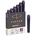 Parker Quink 6 cartouches courtes stylo plume, encre violette