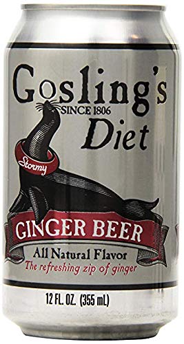 Gosling's Diet Stormy Ginger Beer 12 Oz Pack of 24