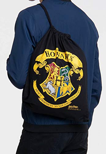 Logoshirt® Harry Potter I Hogwarts I Logo I Gymtas I Trekkoord tas I Gym rugzak I Bedrukt I AZO-free I Stevig koord I zwart I Gelicentieerd ontwerp - Image 3