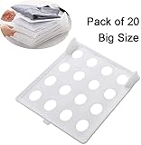 Clothes Folder Board Organizer Storage for Closet Drawer 20-Pack T Shirts Folding Organization Travelling Trays Big Size         