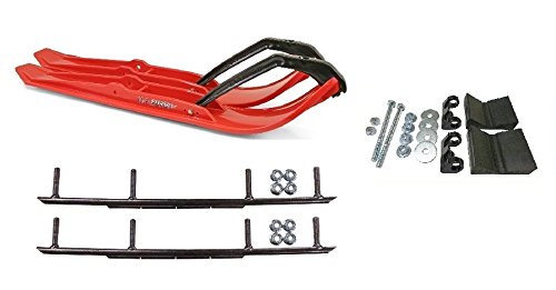 C&A Pro Red XPT Snowmobile Skis w/ 8