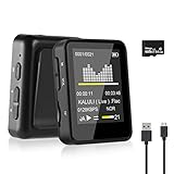 Vicloon 16GB Reproductor MP3 Bluetooth Clip,4.0-MP3 Player con Radio FM,Reproductor de Audio de Hi-Fi con Video, Lectura de Texto con Tarjeta TF 64G