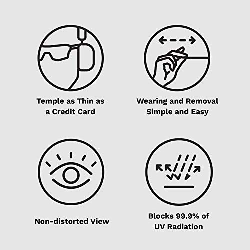 Image of Pro For Sho [Upgraded Version] Safety Glasses - Paper-thin Temple Designs for Long Lasting Comforts, Perfect Fit Under Earmuffs - Anti Fog, Scratch Proof, UV Protection (Matte Black)