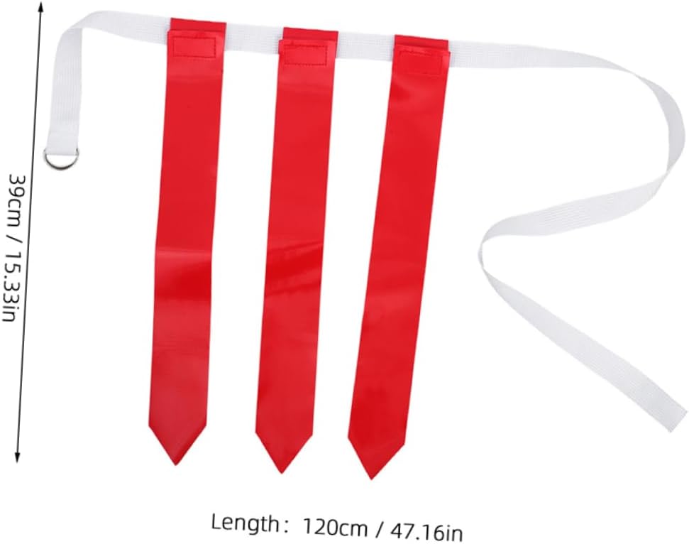 4pcs Football Flag Belt for Teens Reusable Waist Belt with Moveable Flags for Football Games Design for Outdoor Fun and