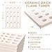 Treela 12 Pcs Ceramic BBQ Briquettes Grill Brick Flame Tamer Ceramic Radiant Replacement Parts for Chef BBQ Gas Grill