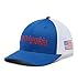Columbia Unisex PFG Mesh Ball Cap, Mountain Blue/Us Flag, S/M