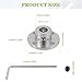 EPLZON 8mm Rigid Flange Coupling Connector, Rigid Guide Model Coupler Accessory, Rigid Shaft Axis Fittings with Electroplated and High Hardness Heat Treated for DIY RC Model Motors(4Pcs)