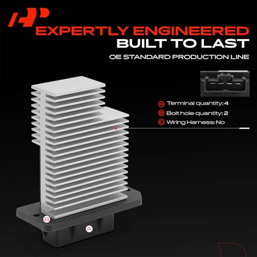 Image of A-Premium Front HVAC Blower Motor Resistor Compatible with Toyota 4Runner 1997-2002, Sequoia 2001-2007, Solara 1999-2003, Sienna 2000-2001 & Lexus ES300 1997-2001, GS300 2000-2001