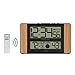 La Crosse Technology Atomic Digital Clock with Outdoor Temperature, Wood Oak, 0