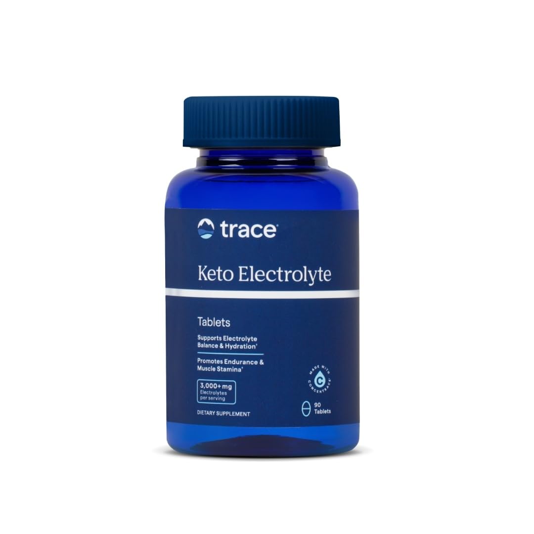 Keto Electrolyte Tablets - Fluid Balance Supplement for Muscle Recovery & Endurance Support - Essential Electrolytes - Energy Aid - Gluten-Free & Vegan - 90 Count (15 Servings)