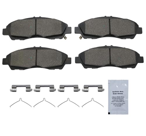 Image of HUSCH Front Ceramic Brake Pads Kit Fit For Buick Enclave, For Cadillac XT5 | For Cadillac XT6 2020, For Chevrolet Blazer 2019-2020, For Chevrolet Traverse 2018-2021, For GMC Acadia 2017-2020