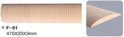 Miniatura 6 de Tira de ukelele para guitarra, 10 Uds. de madera de abeto, refuerzo de articulación trasera, arco de luthier de 18.5 pulgadas (18.504 in)