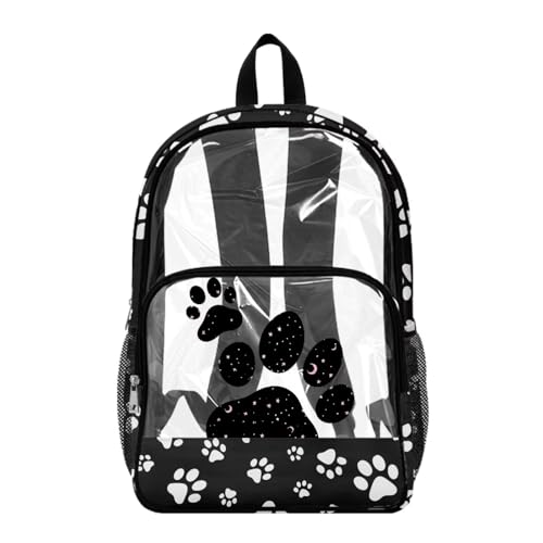 Sac à dos transparent Poceacles 17 pouces anti-perte pour primaire et loisirs