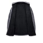 ZENTHACE Men's Warm Sherpa Lined Fleece Plaid Flannel Shirt Jacket(All Sherpa Fleece Lined)