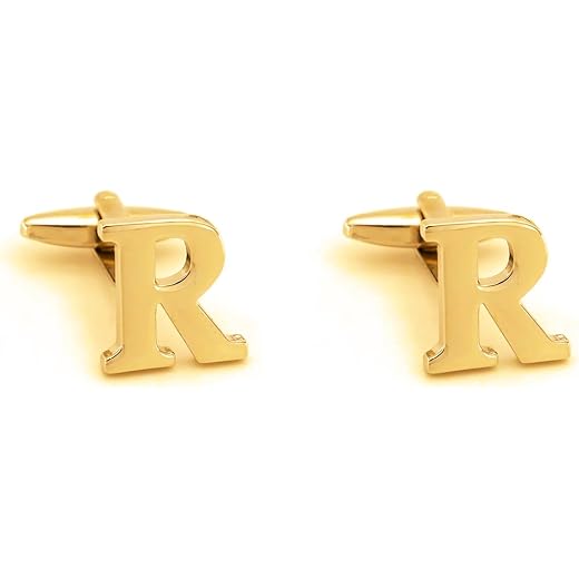 Initial Cufflinks Golden