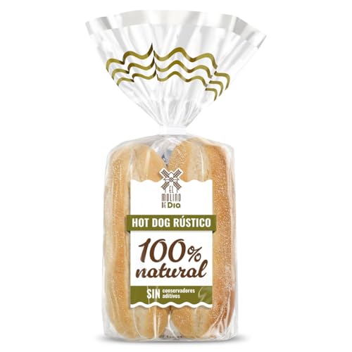 El molino de Dia Panecillos para hot dog rústico, bolsa 220g