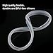 Power Pressure Cooker Sealing Ring Clear Color Multi-Cooker Rubber Gaskets for Many 5 Liter 6 Liter 5 Quart and 6 Quart Models, 2 Sets